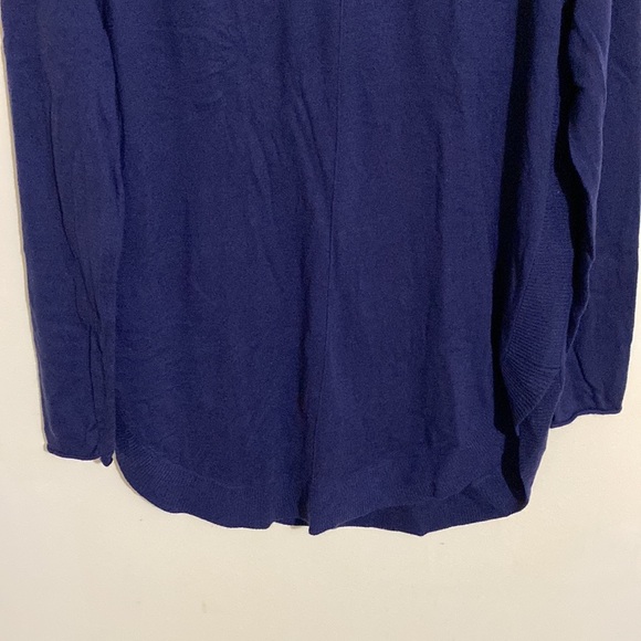 Caslon Turtle Tunic Sweater Navy Peacoat Color Size S - Picture 5 of 12